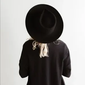 Gigi Pip Women’s Black Zephyr Rancher Felt Wool Hat Size 59 M/L Australian Amazon.com: Gigi Pip Women main image 2